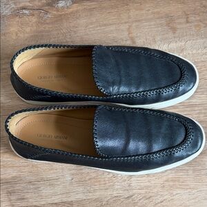 Giorgio Armani Dark Leather GALLERIA 3 NAPPA-LEATHER SLIP-ONS